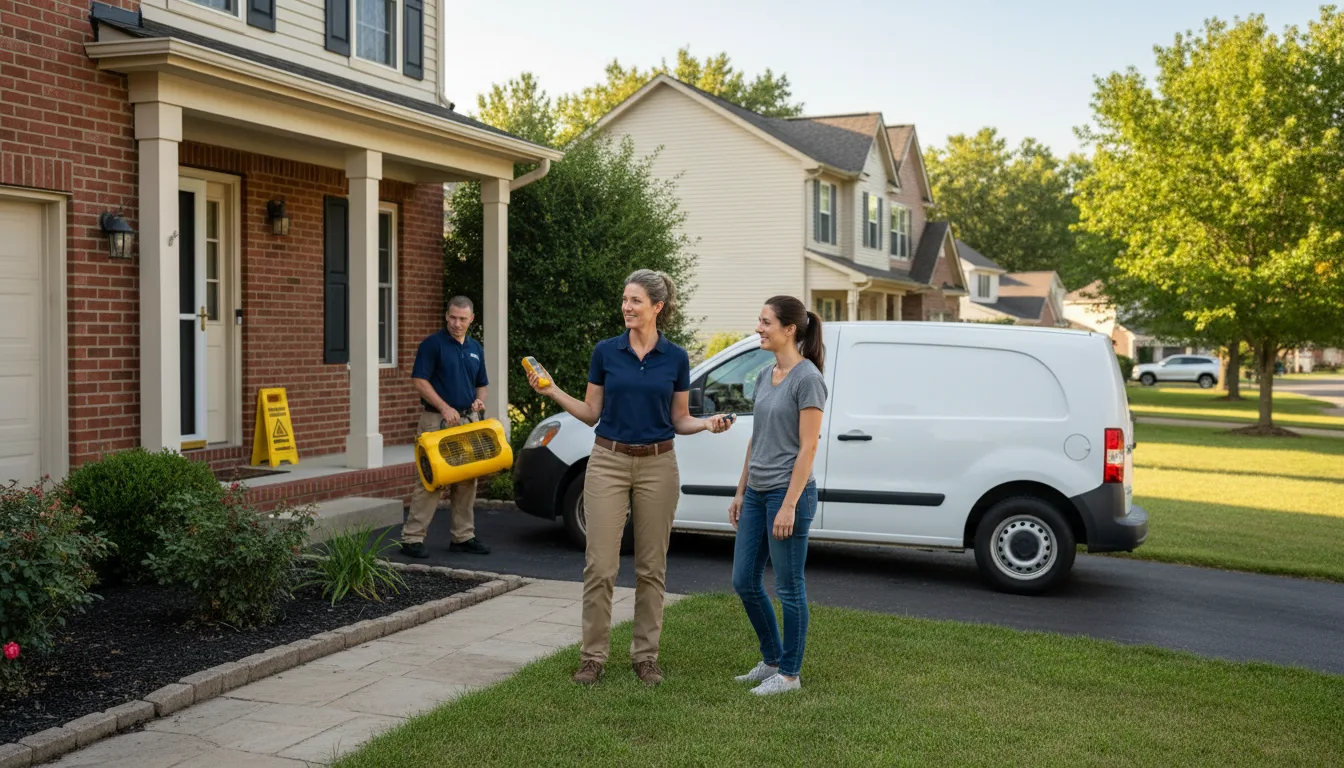 Residential water damage restoration in Scotland, TX